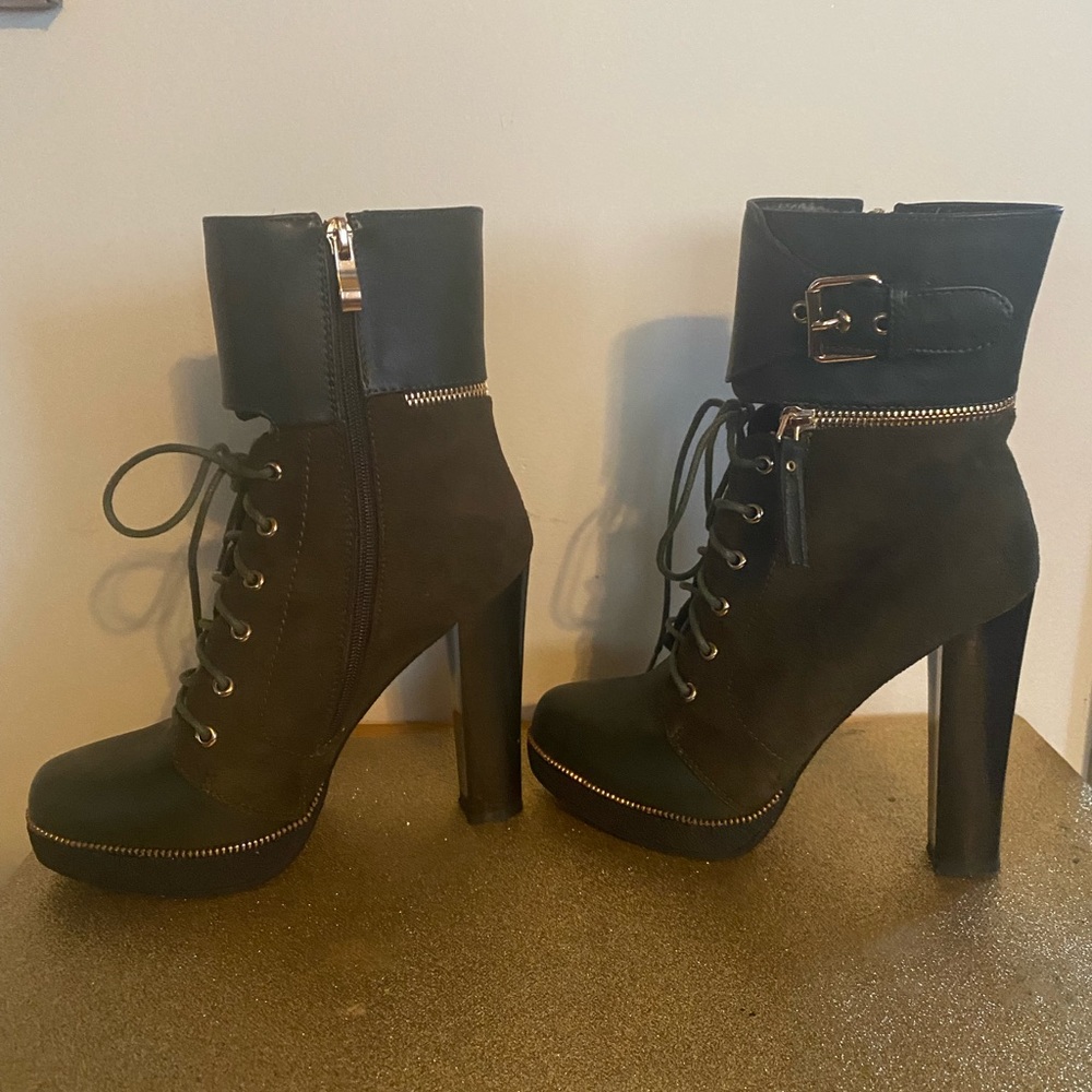 Olive ankle boot 6